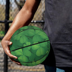 Irish Clover St. Patrick's Day Print Basketball