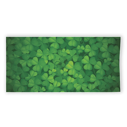 Irish Clover St. Patrick's Day Print Beach Towel