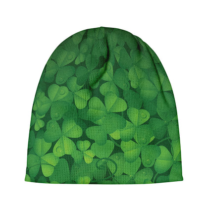 Irish Clover St. Patrick's Day Print Beanie