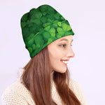 Irish Clover St. Patrick's Day Print Beanie