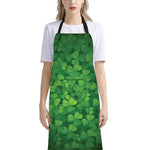 Irish Clover St. Patrick's Day Print Bib Apron With Pocket
