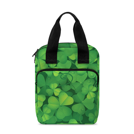 Irish Clover St. Patrick's Day Print Bible Tote Bag