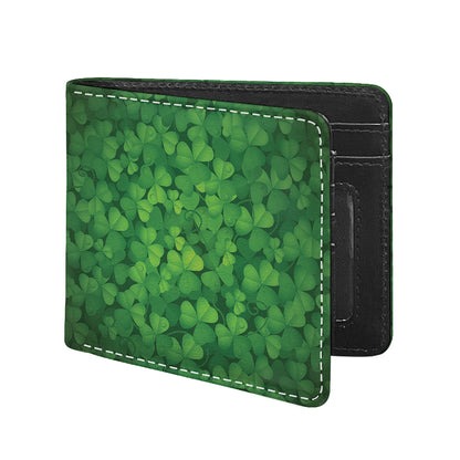 Irish Clover St. Patrick's Day Print Bifold Wallet