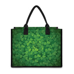 Irish Clover St. Patrick's Day Print Canvas Tote Bag