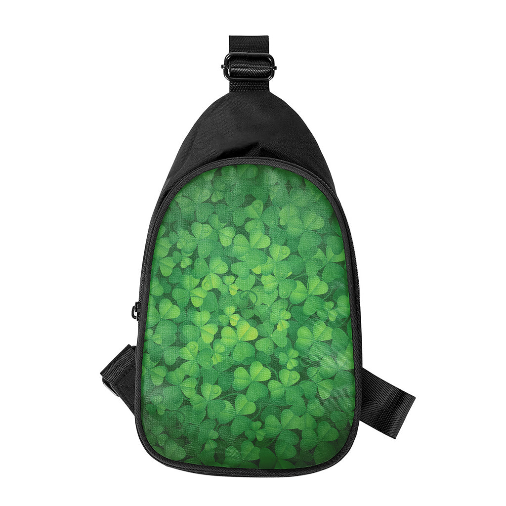 Irish Clover St. Patrick's Day Print Chest Bag