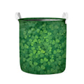 Irish Clover St. Patrick's Day Print Collapsible Laundry Basket