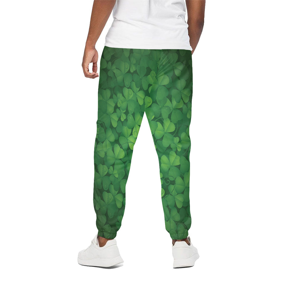Irish Clover St. Patrick's Day Print Cotton Pants