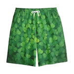 Irish Clover St. Patrick's Day Print Cotton Shorts