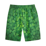 Irish Clover St. Patrick's Day Print Cotton Shorts