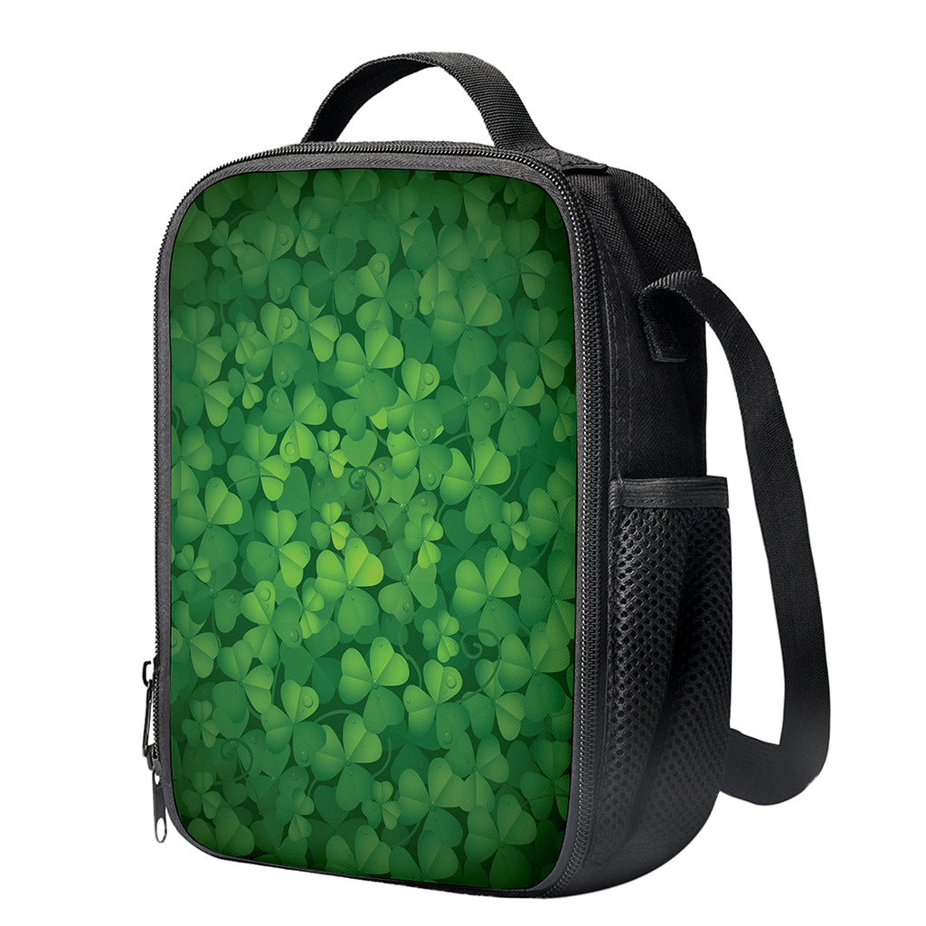 Irish Clover St. Patrick's Day Print Crossbody Lunch Bag
