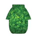 Irish Clover St. Patrick's Day Print Dog Zip Up Hoodie