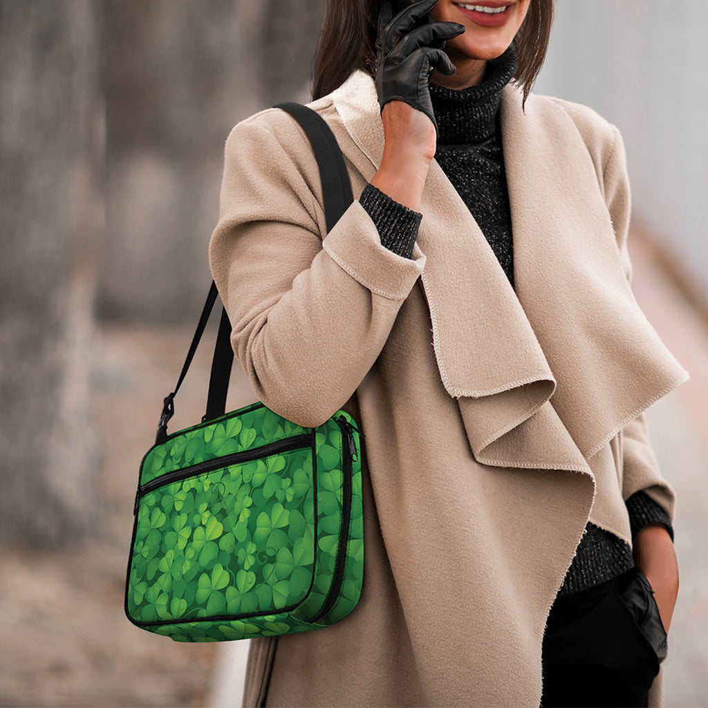 Irish Clover St. Patrick's Day Print Double Strap Bible Bag