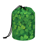 Irish Clover St. Patrick's Day Print Drawstring Makeup Bag