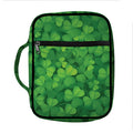 Irish Clover St. Patrick's Day Print Front Pocket Bible Bag