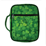 Irish Clover St. Patrick's Day Print Front Pocket Bible Bag