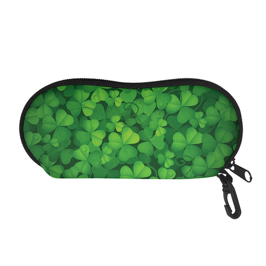 Irish Clover St. Patrick's Day Print Glasses Case
