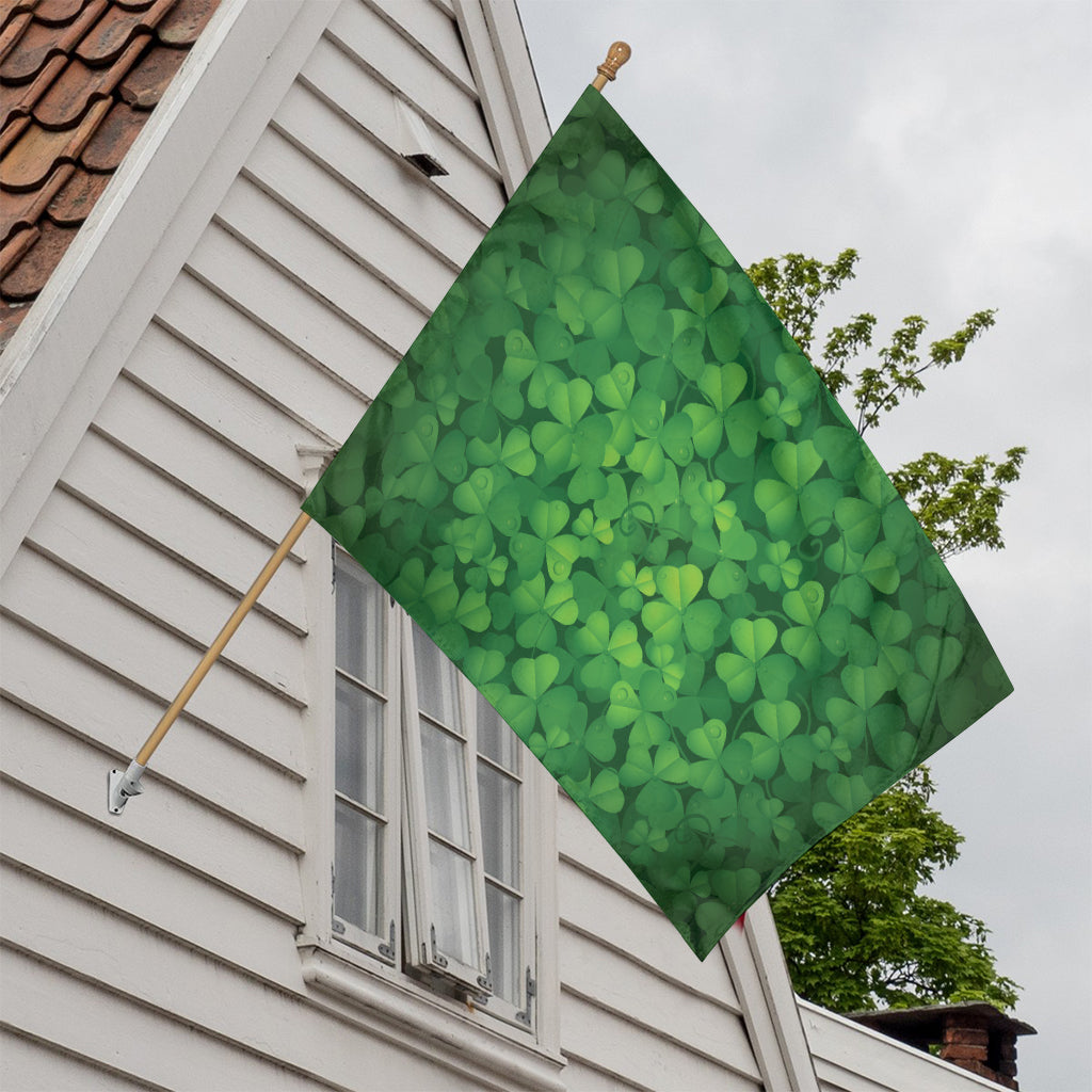 Irish Clover St. Patrick's Day Print House Flag