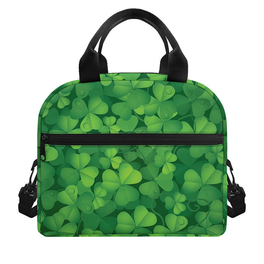 Irish Clover St. Patrick's Day Print Insulated Lunch Bag