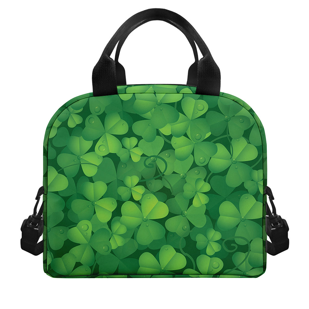 Irish Clover St. Patrick's Day Print Insulated Lunch Bag