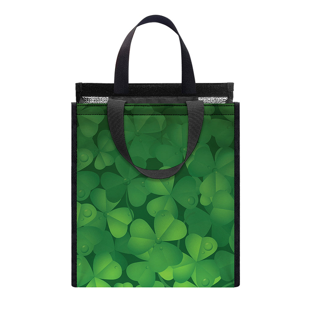 Irish Clover St. Patrick's Day Print Insulated Lunch Tote