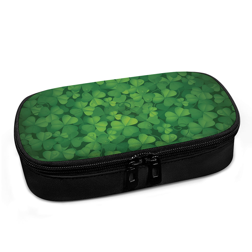 Irish Clover St. Patrick's Day Print Insulin Cooler Travel Case