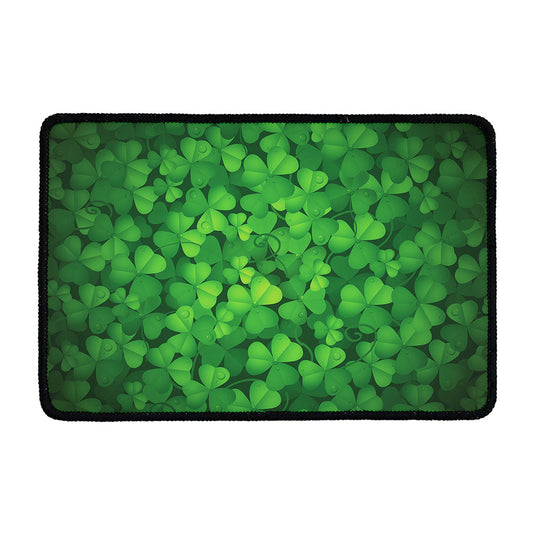 Irish Clover St. Patrick's Day Print Kitchen Mat
