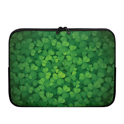 Irish Clover St. Patrick's Day Print Laptop Sleeve