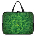 Irish Clover St. Patrick's Day Print Laptop Sleeve With Handle