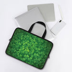 Irish Clover St. Patrick's Day Print Laptop Sleeve With Handle