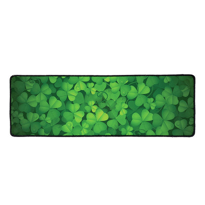 Irish Clover St. Patrick's Day Print Long Kitchen Mat