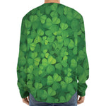 Irish Clover St. Patrick's Day Print Long Sleeve Baseball Jersey