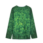 Irish Clover St. Patrick's Day Print Long Sleeve Short Coat