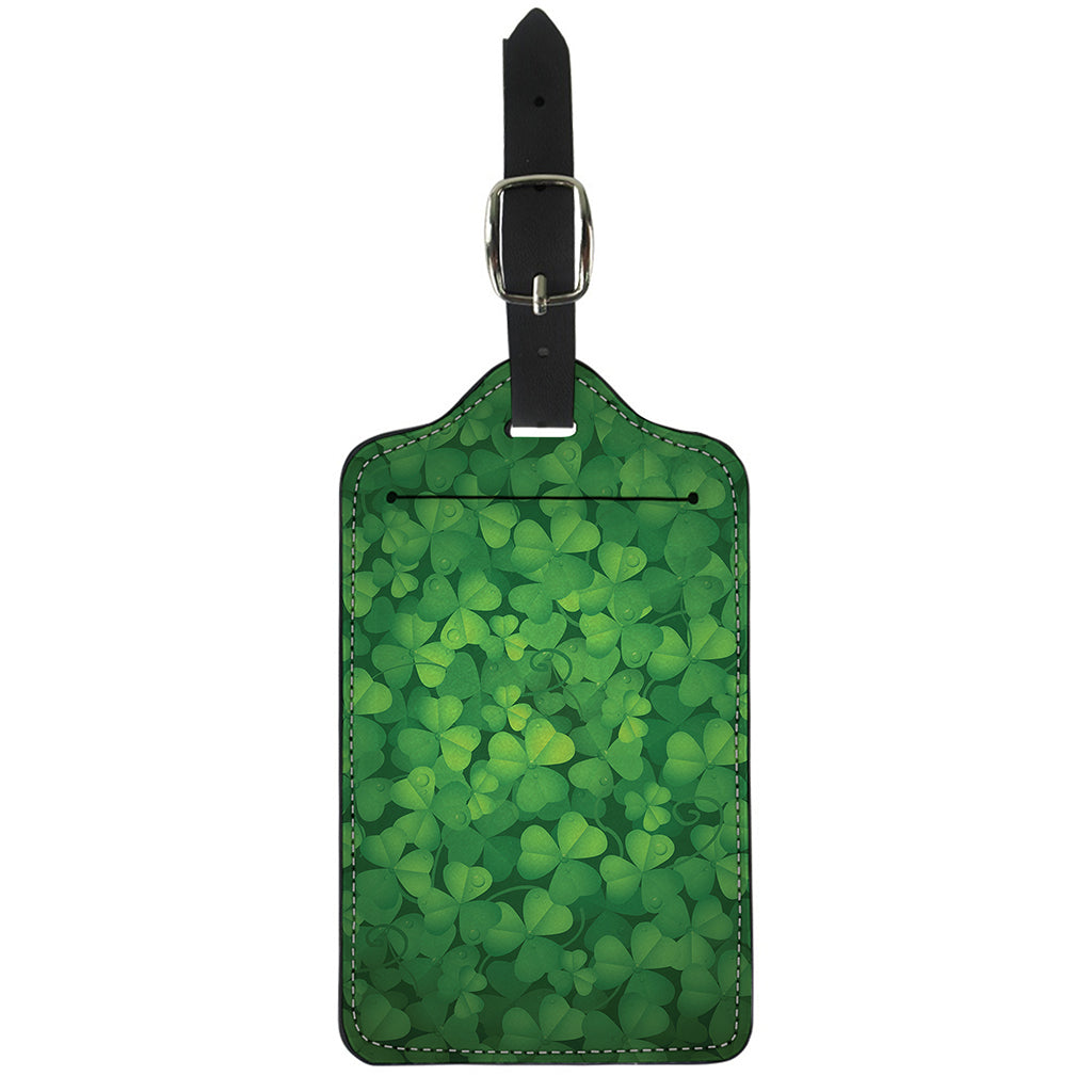 Irish Clover St. Patrick's Day Print Luggage Tag