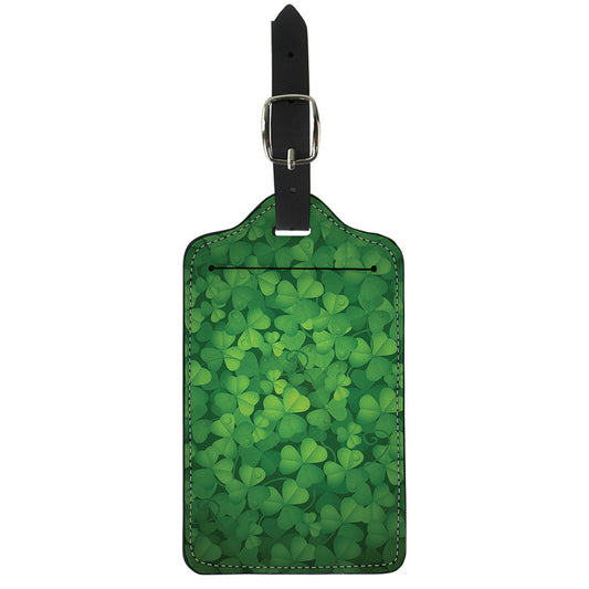 Irish Clover St. Patrick's Day Print Luggage Tag