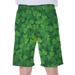 Irish Clover St. Patrick's Day Print Men's Beach Shorts