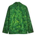 Irish Clover St. Patrick's Day Print Men's Blazer