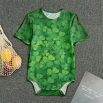 Irish Clover St. Patrick's Day Print Men's Bodysuit