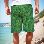 Irish Clover St. Patrick's Day Print Men's Cargo Shorts