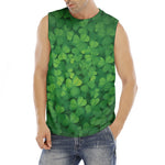 Irish Clover St. Patrick's Day Print Men's Fitness Tank Top