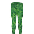 Irish Clover St. Patrick's Day Print Men's Leggings