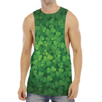 Irish Clover St. Patrick's Day Print Men's Muscle Tank Top