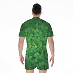Irish Clover St. Patrick's Day Print Men's Rompers