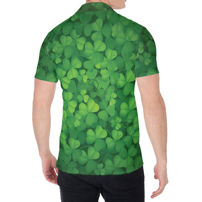 Irish Clover St. Patrick's Day Print Men's Shirt