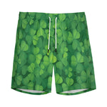 Irish Clover St. Patrick's Day Print Men's Sports Shorts