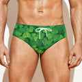 Irish Clover St. Patrick's Day Print Men's Swim Briefs