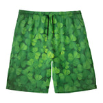 Irish Clover St. Patrick's Day Print Men's Swim Trunks