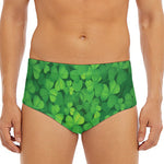 Irish Clover St. Patrick's Day Print Men's Triangle Swim Briefs