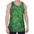 Irish Clover St. Patrick's Day Print Men's Velvet Tank Top