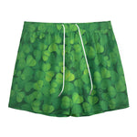 Irish Clover St. Patrick's Day Print Mesh Shorts