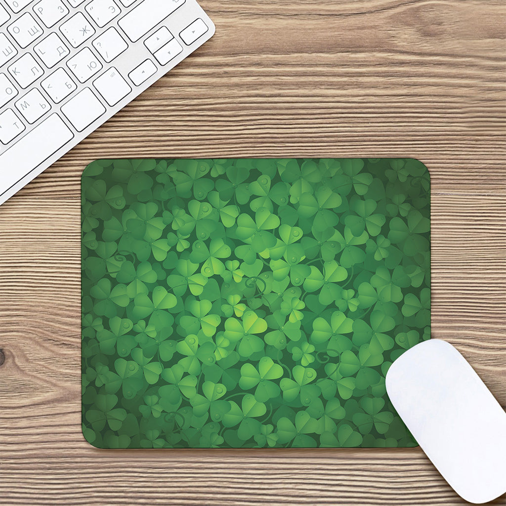 Irish Clover St. Patrick's Day Print Mouse Pad